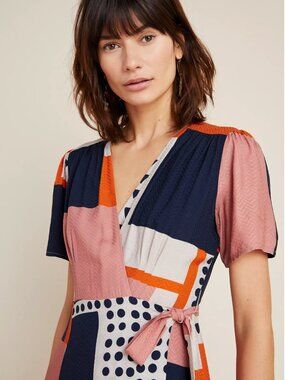 Anthropologie The Odells Wrap Maxi Dress